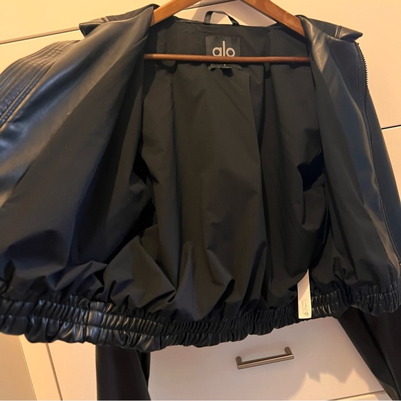 Alo’s Power Hour Vegan Leather Jacket - Picture 9 of 11